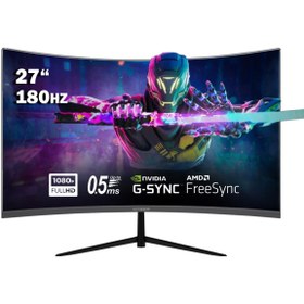 Resim XASER XR-270CF 27" 180Hz 0.5ms VA Panel FreeSync, G-Sync Destekli RGB 1500R Curved Gaming Monitör 