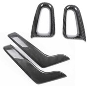 Resim OLED GARAJ Mercedes A Serisi 2019+ İçin Uyumlu W177 İç Kapı Kolu ve Kolçak Kaplama Karbon Kaplama 