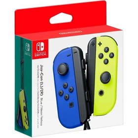 Resim Nintendo Switch Joy Con Controller Oyun Kolu İkili Mavi - Sarı 