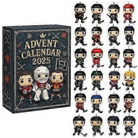 Resim Amerikan Futbolu Takımı 50. Yıl Dönümü Kör Kutu Akrilik Noel Ağacı Süsleme Kolye 26 18 3 Cm Buz Hokeyi Advent Takvimi 