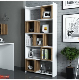 Resim Variant Variant Box Kitaplık - Beyaz / Ceviz 