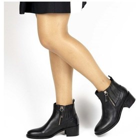 Resim Hakiki Deri Kadın Bootie 