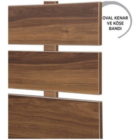 Resim Pasific Home Huga Çift Kişilik Yatak Başlığı 150lk Ceviz 150 cm Baza Başlık 
