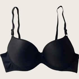 Resim Mikro Kumaş Push Up Dolgulu Balenli Günlük Tek Destekli Sütyen Beyaz 