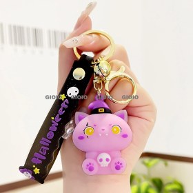 Resim Silver1 Gıoıo Anahtarlık Küçük Kolye Hediye Sevimli Üç Boyutlu Bebek Okul Çantası Çanta Çekicilik (Yurt Dışından) 