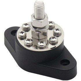 Resim Besthome1 180a Yüksek Akım Dc 48v Kablolu Bağlantı Terminali, 8+1 Çıkışlı, Siyah Nylon Kasa 