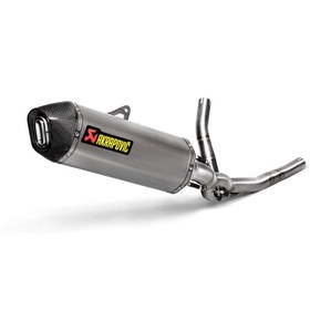 Resim AKRAPOVIC S-S6R9-WT SUZUKI V-STROM 650 (17-24) RACING LINE (TITANIUM) EGZOZ 