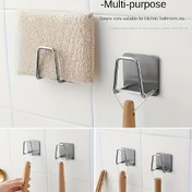 Resim 3 adet veya 6 adet Paslanmaz Çelik Mutfak saç tokası, Güçlü Kendinden Yapışkan Dikişsiz Su Geçirmez, Kolay Kurulumu Gerektirmez Duvar Montajı, Mutfak ve Banyo için Uygun, Mutfak Depolama ve Düzenleme Aksesuarları, Kullanım saç tokası 