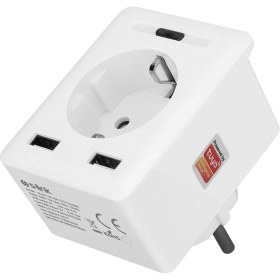 Resim S-Link Swapp SL-04 10A Akım Korumalı Akıllı Priz 2 USB 2.4 Ghz Wifi TUYA Destekli 