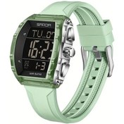 Resim Sunshine022 Sanda Erkek Digital Su Geçirmez 5atm Led Ekran Tarih Kronometre Spor Saati Silvery Green Diğer 