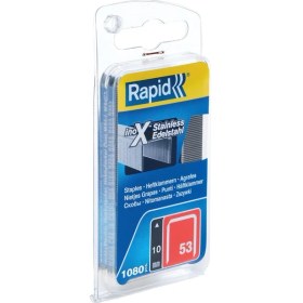 Resim Paslanmaz Çelik-Feindrahtklammer Tip 53/10 Mm, 1080 Blister, 40109511 