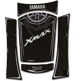 Resim Redline Grafik Yamaha Xmax 2018 Tank Pad Siyah Beyaz 
