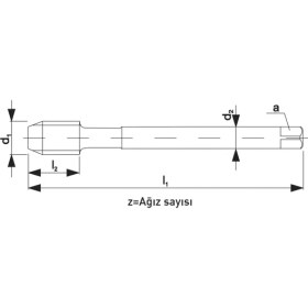 Resim Fett M18 Narex 4720 Dın N-376CAS Aluspeed Hsse Makina Kılavuzu 