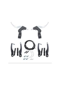 Resim Fren Takımı - 16-20, V-fren, Alüminyum, Yarı Alüminyum Kol, Siyah 