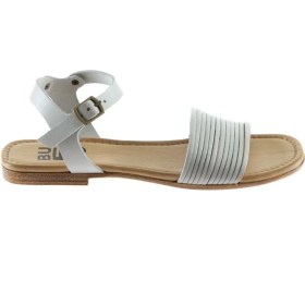 Resim Bueno Shoes Gri Deri Kadın Düz Sandalet 