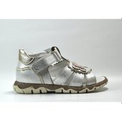 Resim Choose 481 Hakiki Deri Gri Ortopedik Kız Bebek Sandalet Gri 