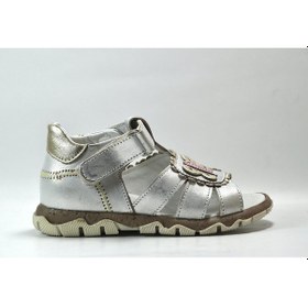 Resim Choose 481 Hakiki Deri Gri Ortopedik Kız Bebek Sandalet Gri 