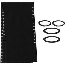 Resim Homyl Şezlong Için Suya Dayanıklı Evrensel Yedek Kumaş Siyah 