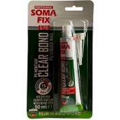 Resim Somafix Şeffaf 50 Ml. Polüretan Tüp Montaj Yapıştırıcı Silikon (SOMAFIX.S70) 