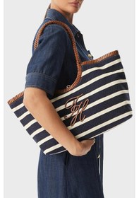 Resim Tommy Hilfiger Bayan Çanta Aw0aw18400 0gy Lacivert-beyaz 