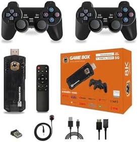 Resim ScHitec 8K Android TV Stick Video Oyun Konsolu Aile Retro 35000 Oyunlu 