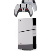Resim Kt Grup Retro Playstation 5 Slim Dijital Versiyon Sticker Kaplama Seti 