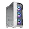 Resim Cooler Master CM MasterBox TD500 V2 Beyaz ARGB 4x120mm Fanlı Tempered Glass Kristal Mesh Ön panelli Mid Tower Kasa 