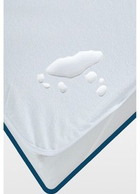 Resim Mycey Bebe Alezi 70x120 Cm Pamuk Sıvı Geçirmez Bebek Alezi Beyaz 