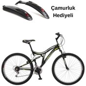 Resim Salcano Hector 26 Jant 21 Vites Çift Amortisörlü Dağ Bisikleti Çamurluk Hediyeli 