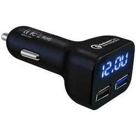 Resim Createtech Voltajı Usb Şarj Şarj Noktası Hızlı Ef Cihazı Çift Çakmak Bağlantı Araç Adaptörü 5v/3a Nx 