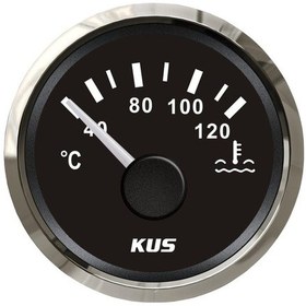 Resim KUS Hararet Göstergesi Siyah 12/24V 52mm 