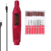 Resim Geeksen "profesyonel Mini Elektrikli Tırnak Freze Makinesi - Usb Şarjlı, 6 Uçlu, 3000-20000 Rpm Ayarlanabilir Hız" 