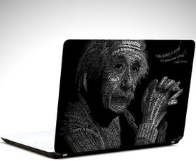 Resim Einstein Laptop Sticker LS0264 12 İnch (29X24CM) 