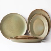 Resim Çekirdek Aile Kayıklı Kahvaltı Takımı - Müdavim Yeşil 