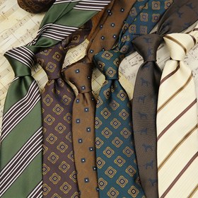 Resim Erkekler için Retro Tarzı Polyester Kravatlar - 8 cm Genişlik, 1200 İğne Yüksek Kaliteli Dokuma Kravat, İş, Görüşmeler, Partiler İçin Mükemmel - Baba, Koca, Erkek Arkadaş İçin İdeal Hediye 