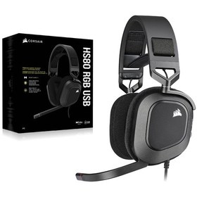 Resim Corsair HS80 CA-9011237-EU RGB Oyuncu Kulaklığı 
