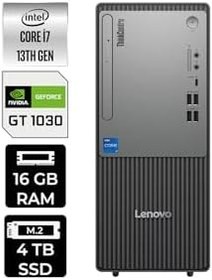 Resim LENOVO ThinkCentre Neo 50T G5 i7 13700 16GB 4TB SSD GT1030/4GB W11H Masaüstü Bilgisayar 