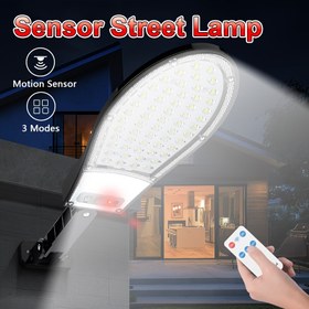 Resim Uzaktan Kumandalı, LED Hareket Sensörü, Duvar Lambası, 3 Aydınlatma Modu, Pil ile Dış Mekan Bahçe Güvenlik Lambası, Etkinlik Mağazaları, Park Alanı, Avlu ve Dış Aydınlatma için Uygun 