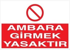 Resim Ambara Girmek Yasaktır Uyarı Tabelası - 50x70 Alüminyum Kompozit Panel - İRD6 