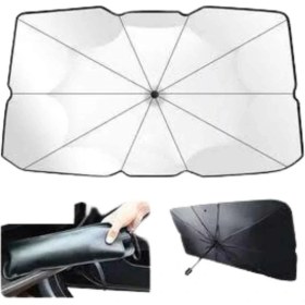 Resim Taşınabilir Oto Cam Güneşliği Katlanabilir Tüm Araçlara Uyumlu Güneş Gölge Koruyucu 