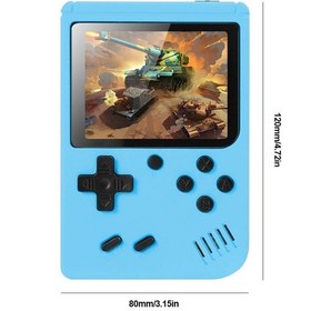 Resim Retro El Video Oyun Konsolu Dahili 500 Oyun 3 Inç Tft Ekran El Video Oyunu Blue Single Amerika Birleşik Devletleri 