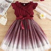 Resim Kadınlar için Beli ile Şık Vintage Tarzı Yıldızlı Gökyüzü Payetli Fileli Elbise - Kolsuz A Kesim Prenses Etek, Sevgililer Günü Hediyesi ve Yaz Partileri, Yaz Parti Elbisesi | Vintage Prenses Elbisesi | Payet Süslemeleri, Prenses Elbisesi 