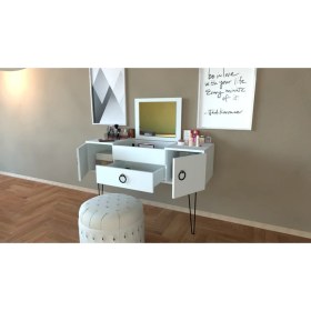 Resim Decomech Mobilya Pretty Makyaj Masası Beyaz 