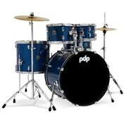 Resim PDP Drums Centerstage 22" 5-Parça Akustik Davul Seti (Royal Blue Sparkle) 