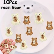 Resim 10 Adet Şirin Mini Ayı Reçine Boncukları - DIY Takı Yapımı İçin İdeal, Telefon Kılıfları, Kolyeler, Bileklikler ve Küpeler için Uygun, Anime Temalı, Çeşitli Oda Tipleri için Uygun, İç Mekan ve Dış Mekan Kullanımı, Elektrik Gerektirmez, Noel ve Sevgililer Günü Hediyeleri için Mükemmel 