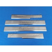 Resim Skoda Octavia Krom Kapı Eşiği 2013-2019 4 Parça Paslanmaz Çelik (429879519) 