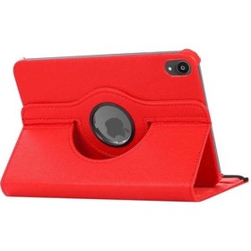 Resim Apple Uyumlu iPad Mini 7 2024 Redclick Dönebilen Yatay Dikey Standlı Kılıf Kapaklı Kılıf 