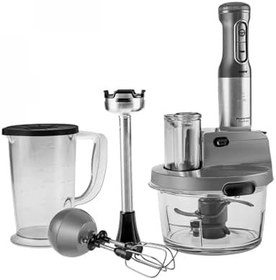 Resim Karaca Mastermaid Prosteel Cam Mutfak Robotu Uzun Blender Ayaklı 6 Bıçaklı 2500 W Galaxy Grey 