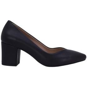 Resim Hobby 26569 Hakiki Deri Stiletto Kadın Ayakkabı Siyah 