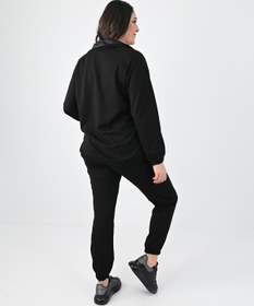 Resim Kadın Büyük Beden Harmony Baskı Detaylı Eşofman Takımı 8079-24 - XL / Bej 